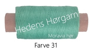 Moravia Hør 50/4 farve 31 Turkis grøn